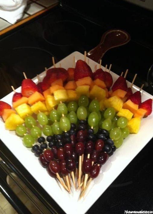میوه آرایی و تزیین ظرف میوه برای تولد و شب یلدا + تصاویر