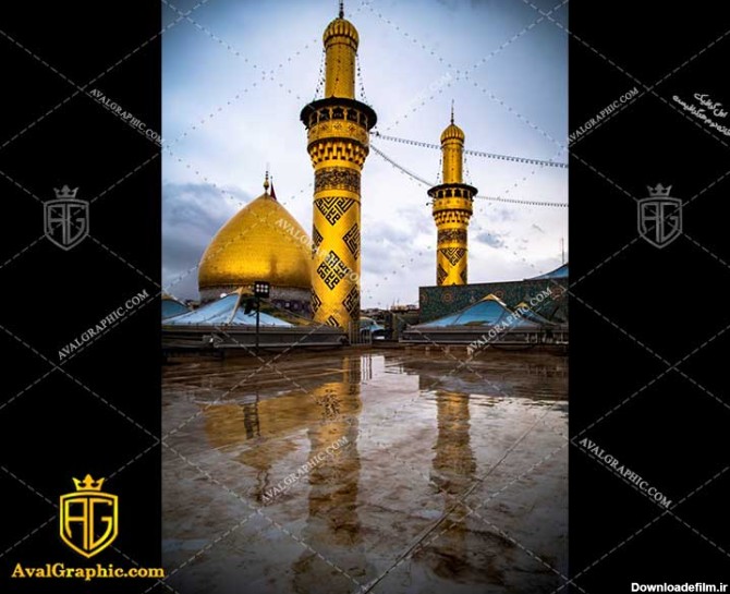 عکس با کیفیت باران در حرم حضرت عباس