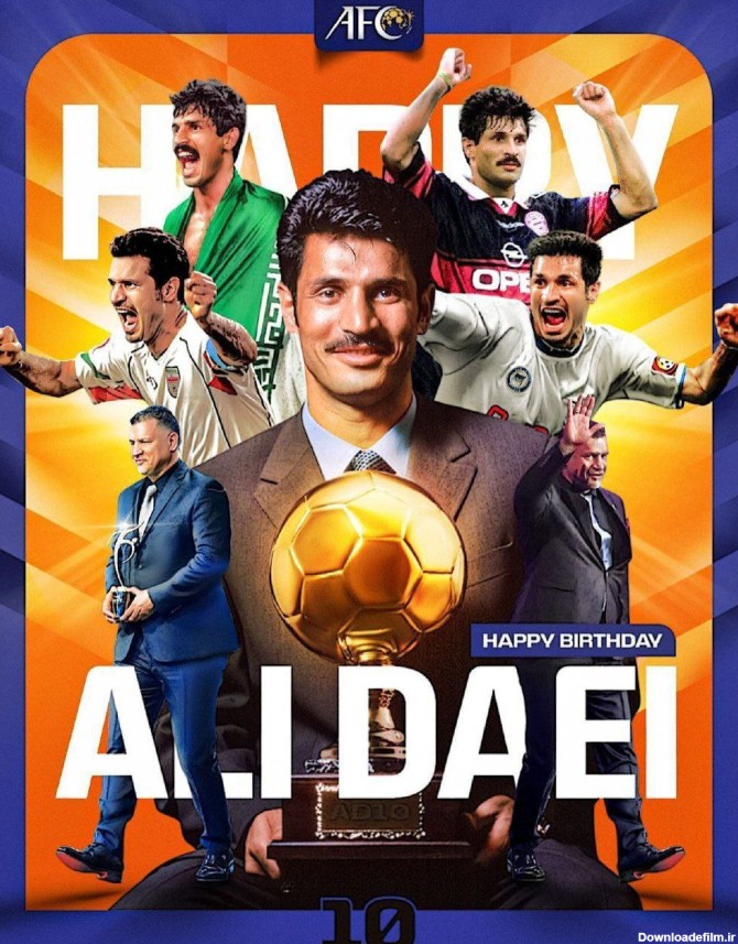 عکس| تبریک ویژه AFC برای تولد علی دایی - خبرآنلاین