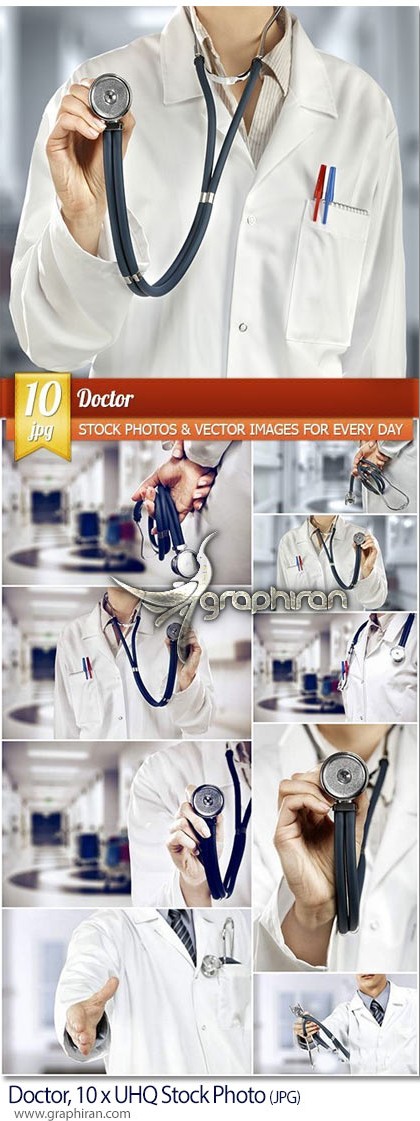 دانلود 10 عکس استوک دکتر با گوشی پزشکی Fotolia Doctor UHD ...