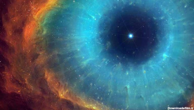 تصویر باکیفیت کهکشانی شبیه چشم