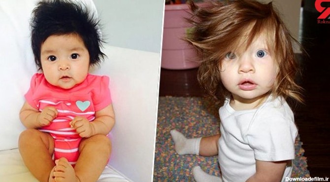20 نوزاد بانمک و خاص با مدل موهای جالب +عکس های دیدنی