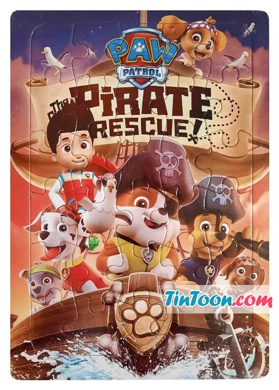 پازل طرح سگهای نگهبان دزد دریایی - Paw Patrol Pirate Puzzle - TinToon