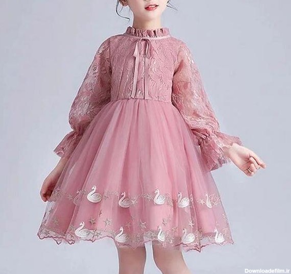 مدل لباس دخترانه مجلسی با طرح های زیبا و شیک - مگسن