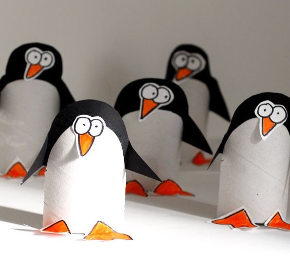 پنگوئن زبل+ کاردستی برای مدرسه