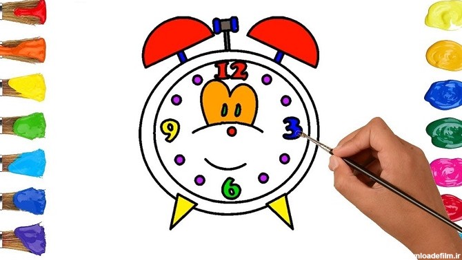 نقاشی ساعت برای کودکان