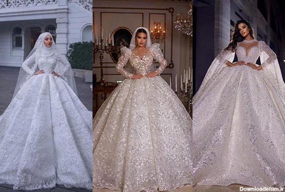 معرفی انواع مدل لباس عروس عربی | ویالون گاردن