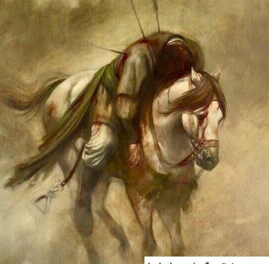 دانلود عکس امام حسین با اسب