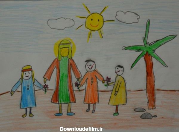 کودکان و نوجوانان در نمایشگاه نقاشی جشنواره محمد(ص) پیامبر مهربانی