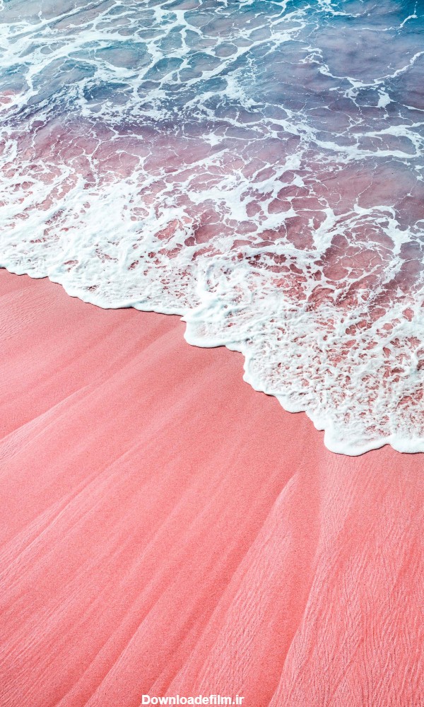 قاب مدیا | عکس زمینه گوشی با کیفیت اقیانوس و دریا صورتی , دریا , ساحل