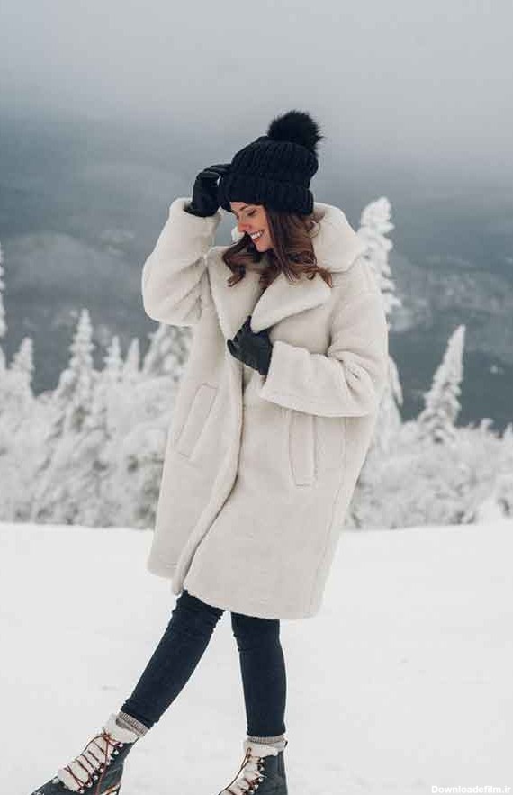 عکس دختر در برف برای پروفایل 2024؛ بدون متن بسیار زیبا و کاملاً ...