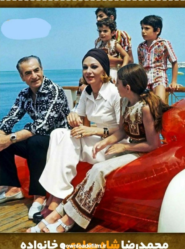 محمدرضا شاه پهلوی و خانواده    - عکس ویسگون