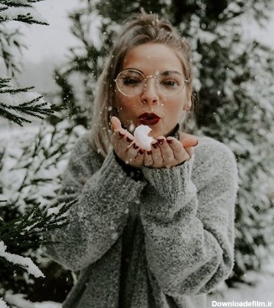 عکس پروفایل دخترانه زمستان و برف