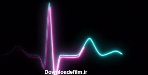 دانلود فوتیج نوار قلب نئون Neon Heartbeat