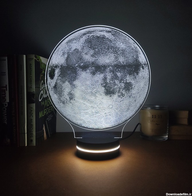 قیمت و خرید چراغ خواب مدل سه بعدی طرح ماه