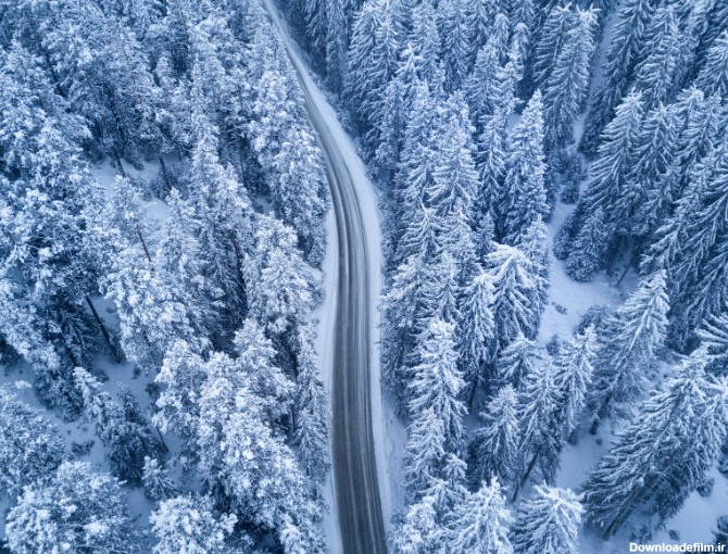 عکس های هوایی شگفت انگیزی که زیبایی های فصل زمستان را به تصویر می کشند