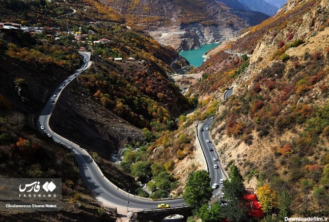عکس طبیعت رویایی جاده چالوس در پاییز - جهان نيوز