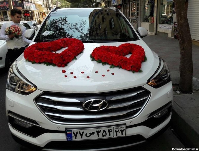 گل آرایی ماشین عروس تهران تزیین ماشین عروس