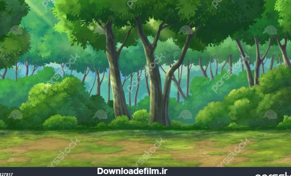 تصویر جنگل نقاشی