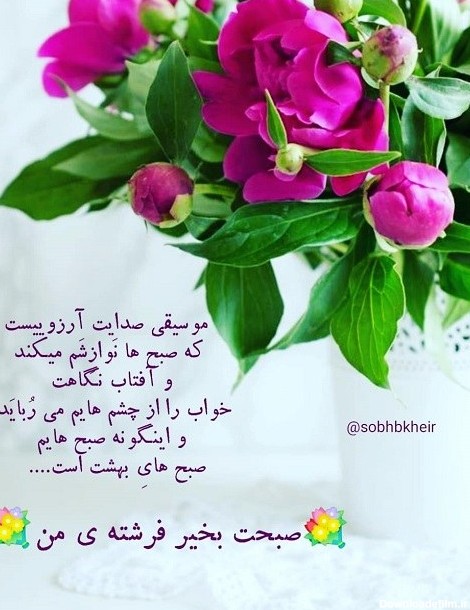 عکس نوشته ی صبح بخیر خنده دار