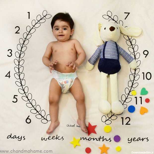 ایده عکس نوزاد یازده ماهه در خانه - مجله چند ماهمه