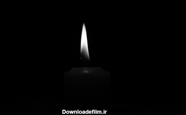 عکس تصویر سیاه با شمع