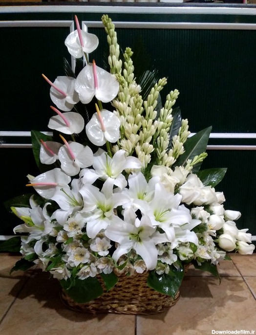 سبد گل مراسم ختم کد 722 | اطلس گل | Atlas Flower