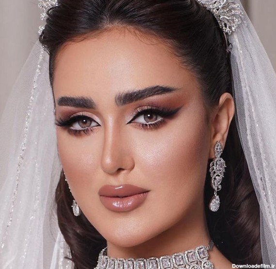 مدل عروس عربی با میکاپ بسیار زیبا و خیره کننده - مگسن