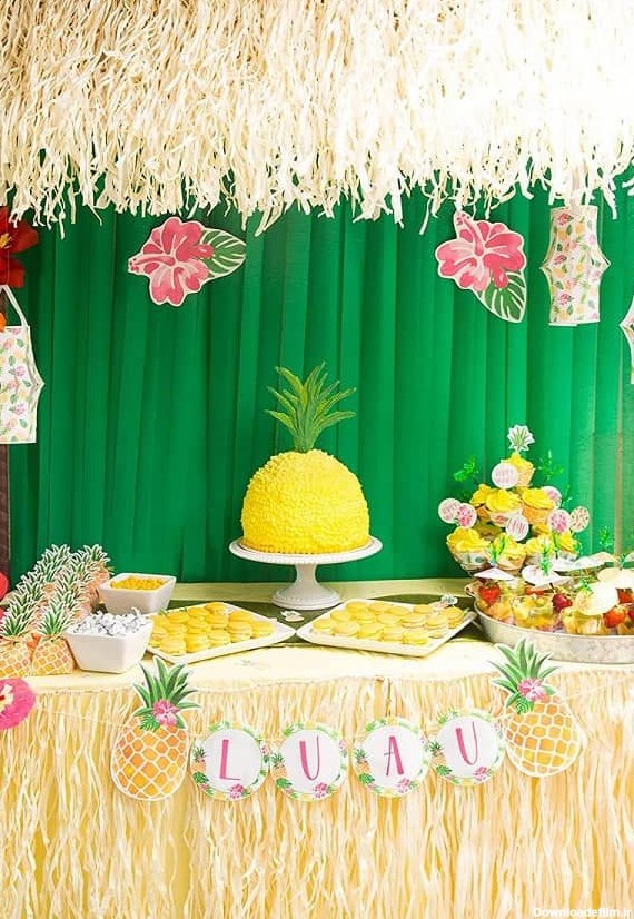 تزئین میز تولد آناناسی