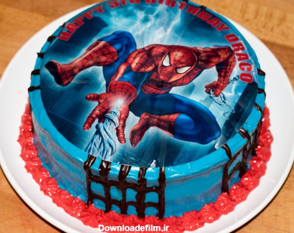 کیک تولد مرد عنکبوتی spiderman cake