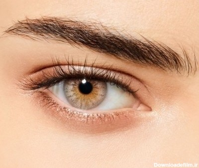 لنز چشم رنگی طوسی مدل creamy beige Desio - 1