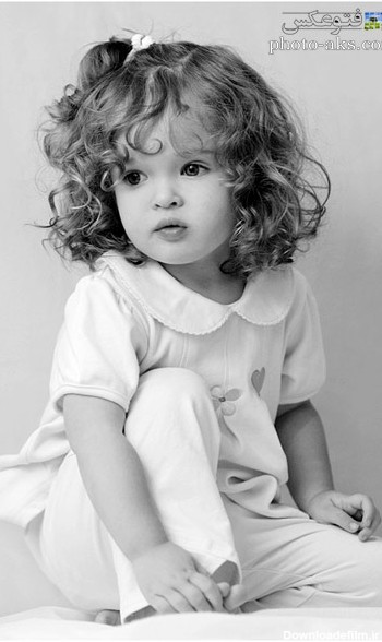 عکس سیاه و سفید دختر بچه aks dokhtar bache naz