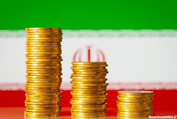 عکس سکه طلا با بک گراند پرچم ایران