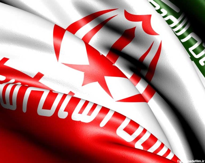 دانلود تصویر با کیفیت پرچم ایران در حال حرکت