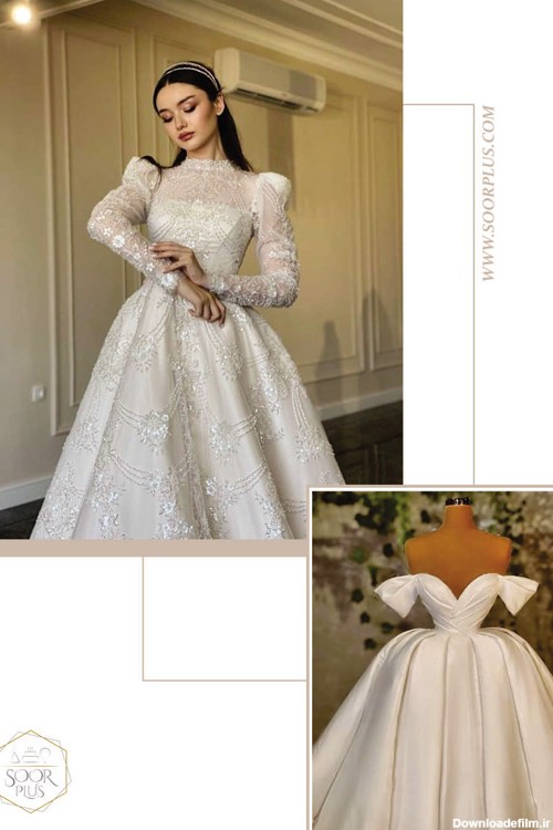 عکس لباس عروس سفید زیبا