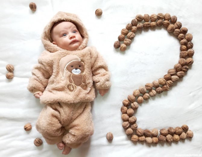عکس‌ها و خاطرات مربوط به دو ماهگی نوزاد