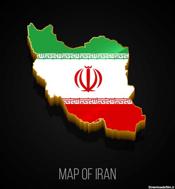 دانلود طرح وکتور نقشه ایران عکس نقشه ایران رنگی پروفایل پرچم ایران ...