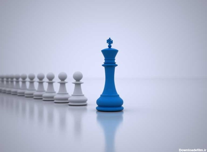 تصویر با کیفیت شاه شطرنج | تیک طرح مرجع گرافیک ایران