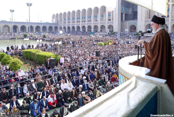 گزارش تصویری/ اقامه نماز عید فطر به امامت رهبر انقلاب - ۱