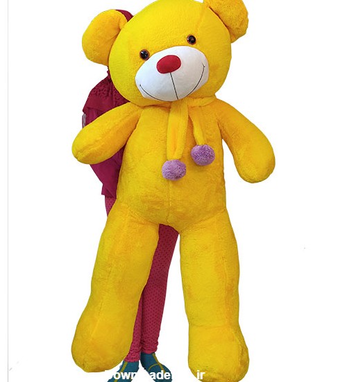 عروسک خرس بزرگ زرد پولیشی - آرام تویز