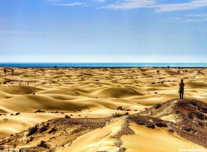 تلاقی زیبای دریا با کویر در سیستان و بلوچستان - تابناک | TABNAK