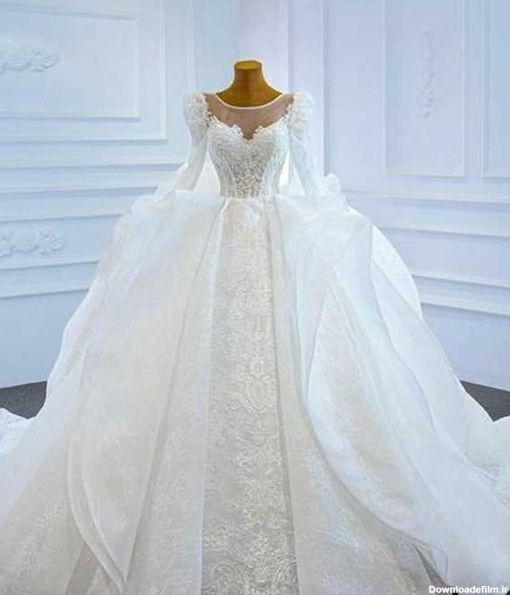 مدل لباس عروس جدید در تهران + به روزترین مدل های لباس عروس پرنسسی و دنباله دار