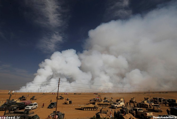 تصاویر/ انتشار گاز سمی، حربه داعش در موصل