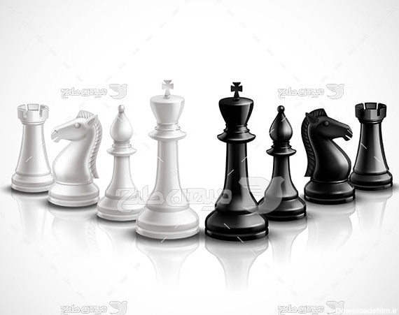 وکتور مهره های شطرنج