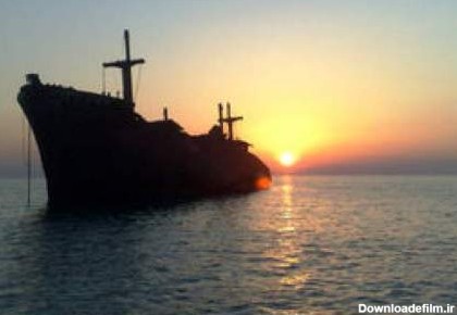 کشتی یونانی جزیره کیش به طور کامل نابود شد