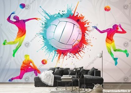 پوستر دیواری ورزشی والیبال