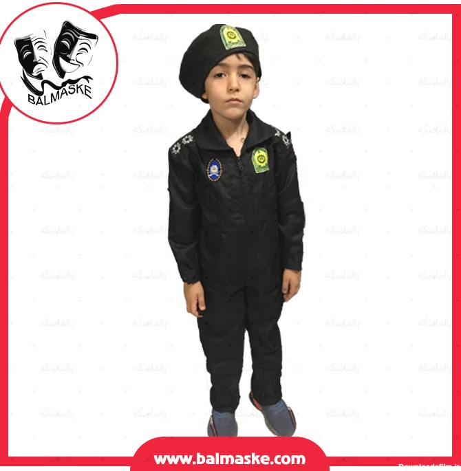 لباس پلیس یگان ویژه بچگانه (نوپو) با کلاه و بدون پک لوازم ...