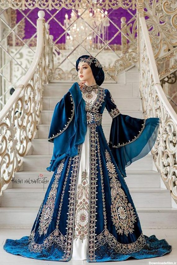 مدل لباس محلی ترکی زیبا ساده مجلسی با طرح های بسیار شیک - السن