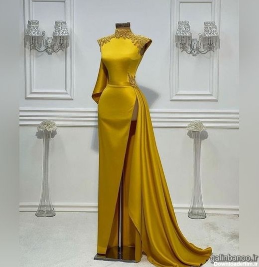 مدل لباس مجلسی شیک بلند 2023; ژورنالی و زیبا - گلین بانو