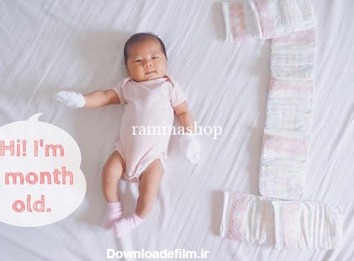 ایده عکاسی از نوزاد پسر یک ماهه - مدل های عکس نوزادی 1 ماهگی